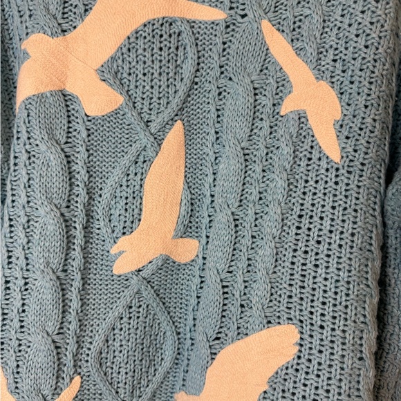 Taylor Swift Light Blue Cable Knit Cardigan - Picture 8 of 11